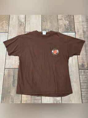 Vintage Y2K  2008 Harley Davidson brown pocket tshirt Size XL 55th Anniversary